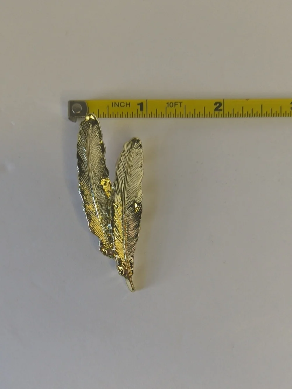 Gerrys Gold Tone Feather Pin Brooch